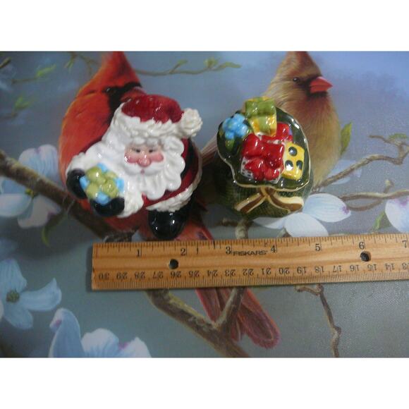 Vintage Fitz and Floyd Gifts from Santa Salt and Pepper Shakers - Picture 5 of 6
